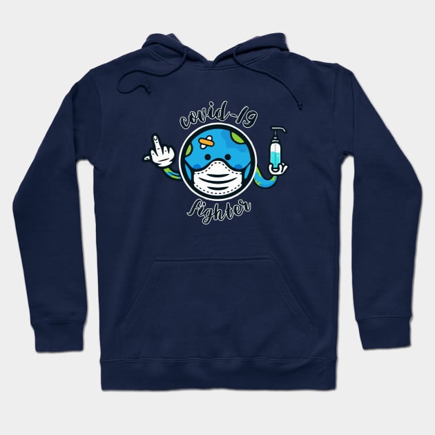 Earth sanitizer Hoodie by Awkstore